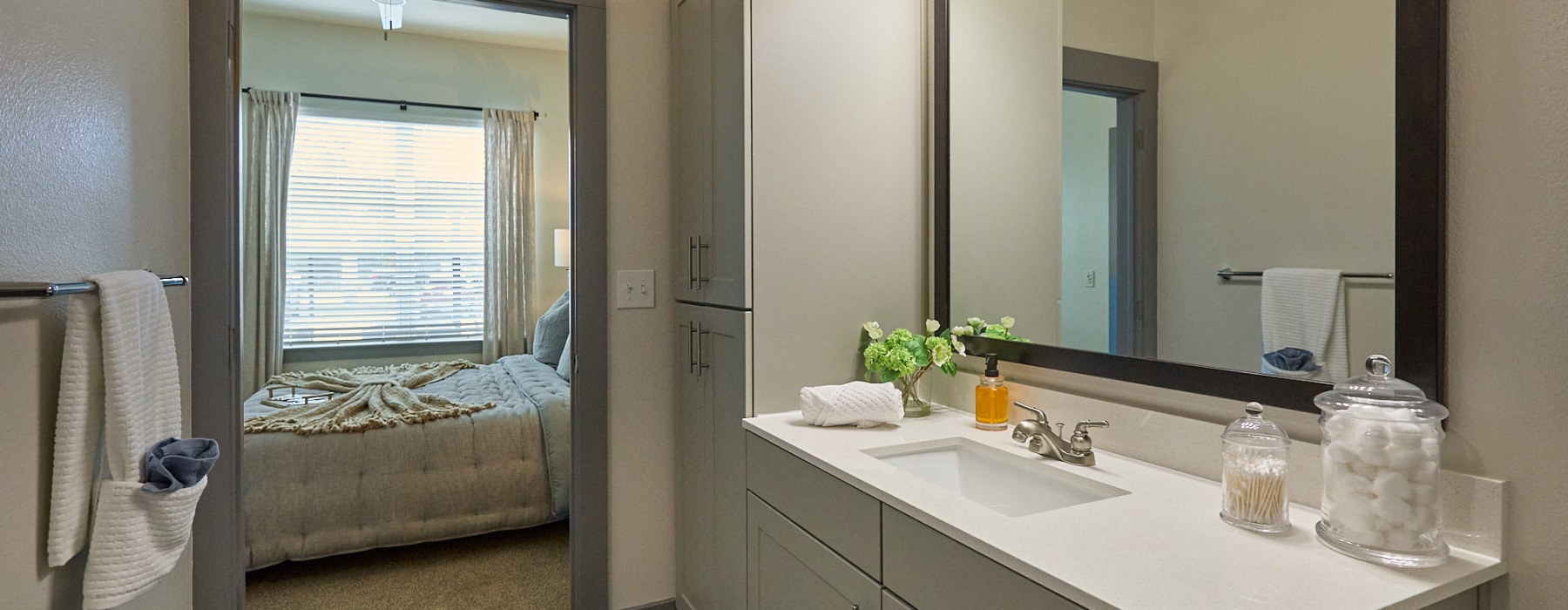 Bathroom view of the bedroom