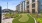 a courtyard between buildings